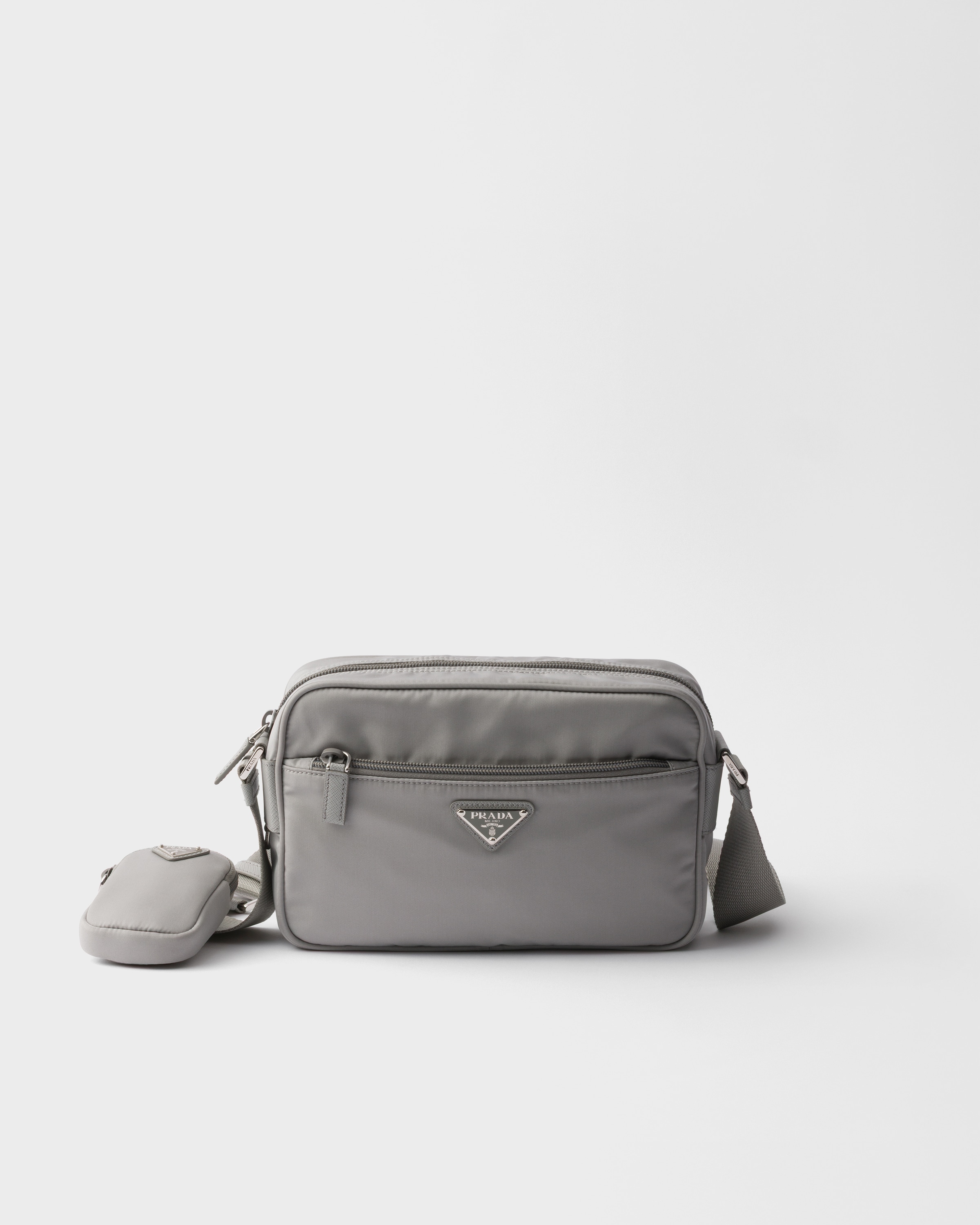 Prada Re-nylon Shoulder Bag, Woman, Cloudy Gray