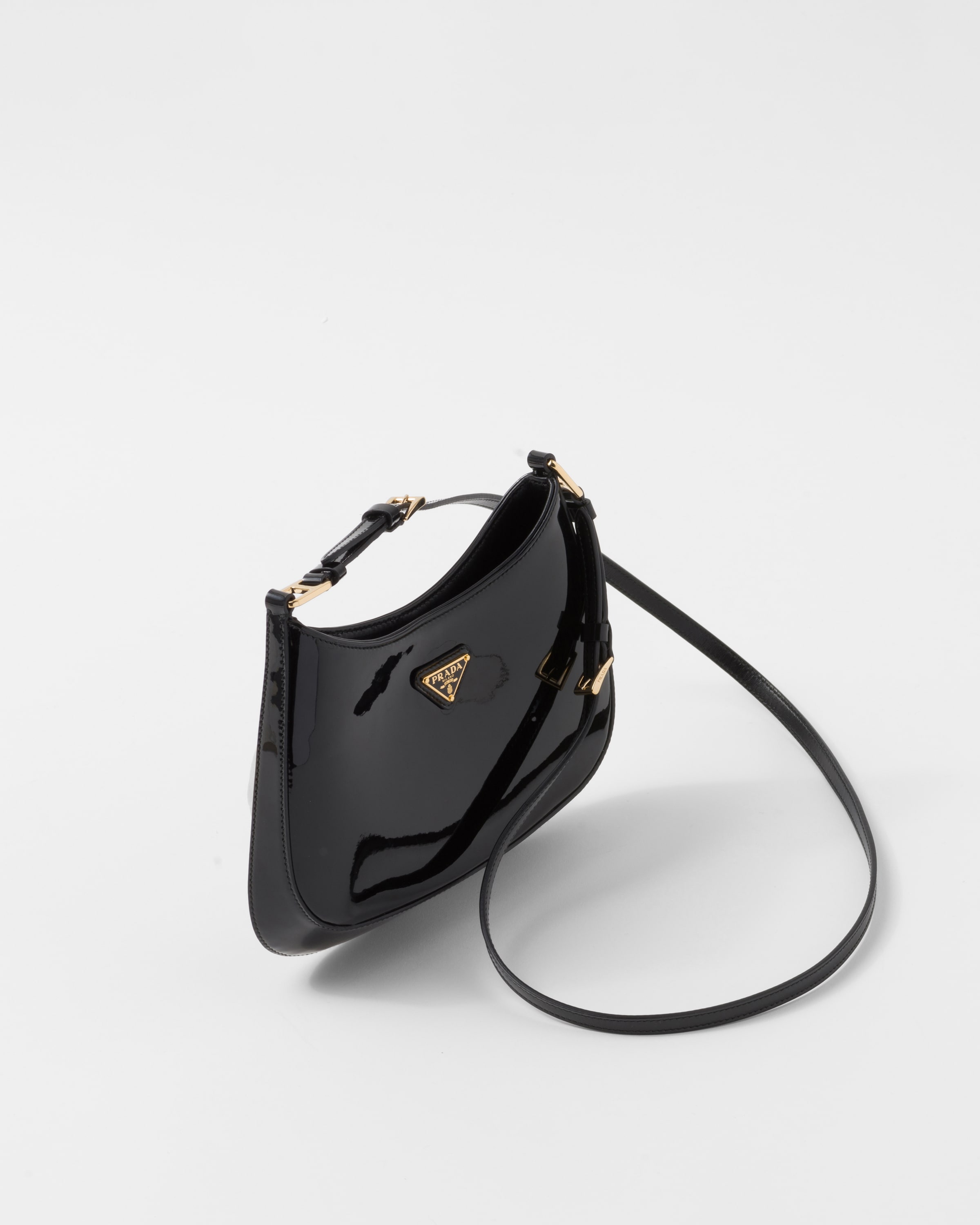 Black Prada Cleo Patent Leather Bag PRADA