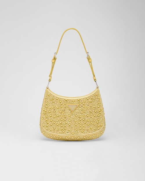 Bolso de satén Prada Cleo con cristales Piña | Prada Bolso de satén Prada Cleo con cristales Piña | Prada