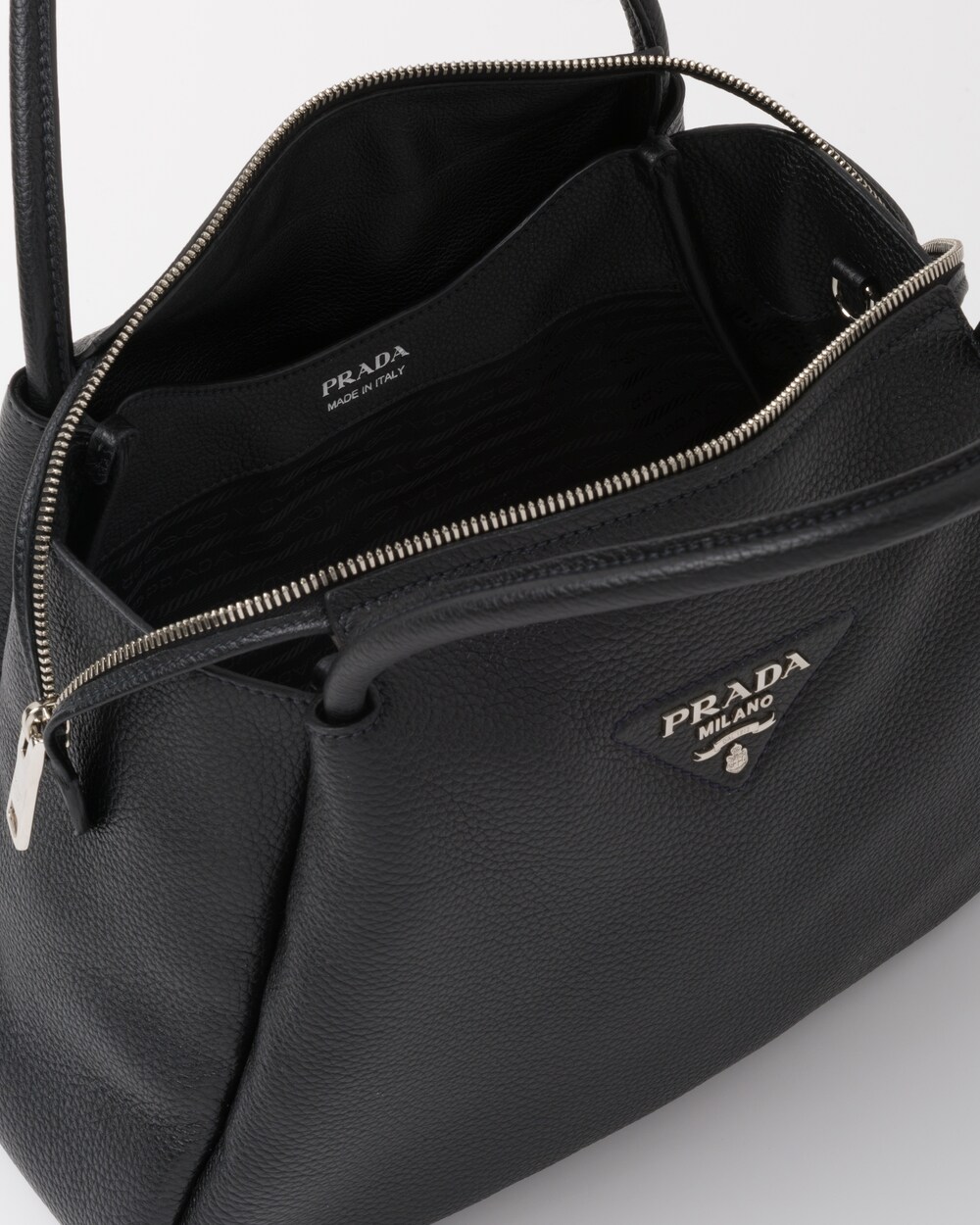 leather prada purse
