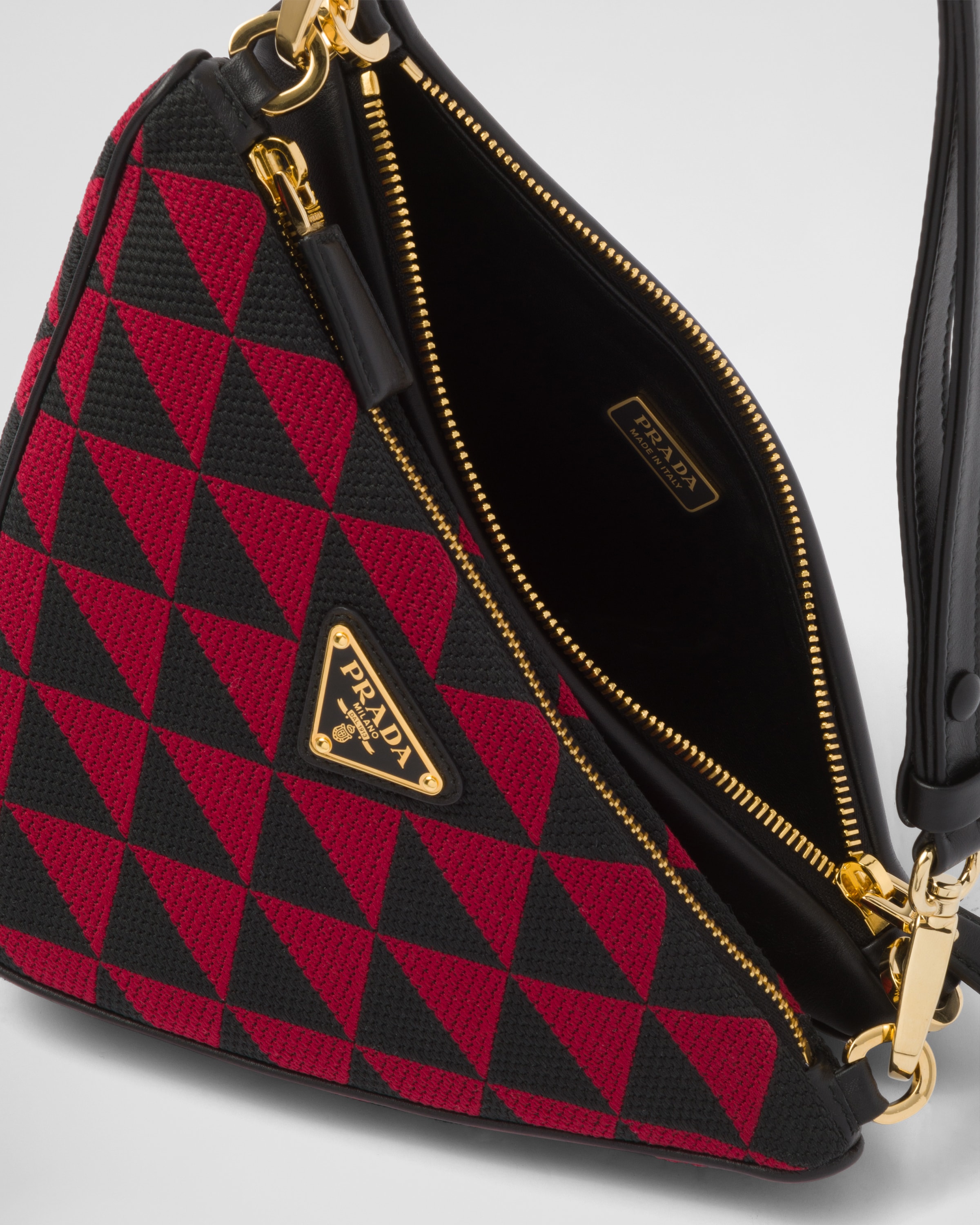 Prada Prada Symbole leather and fabric mini bag 5