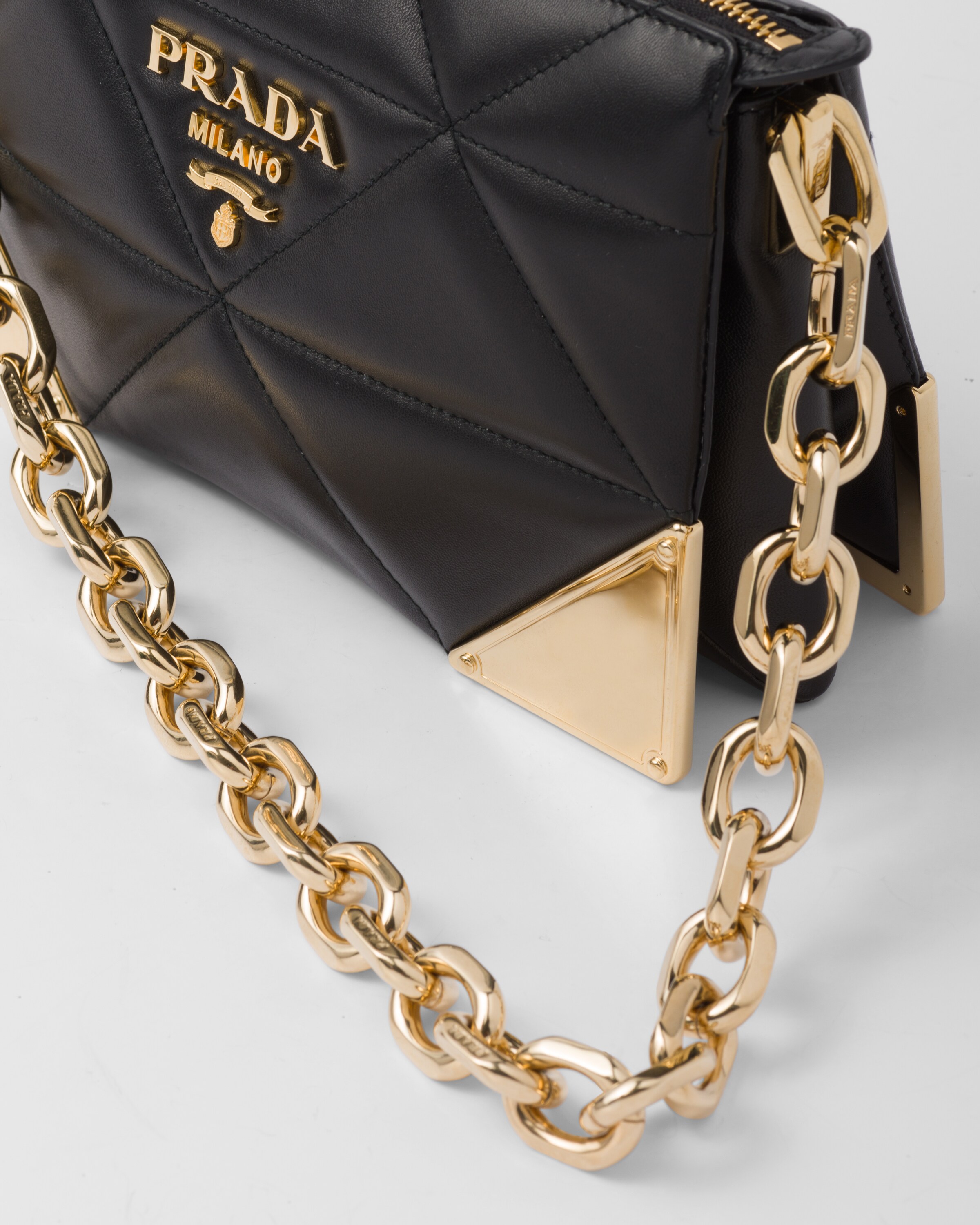 Prada quilted leather discount bag