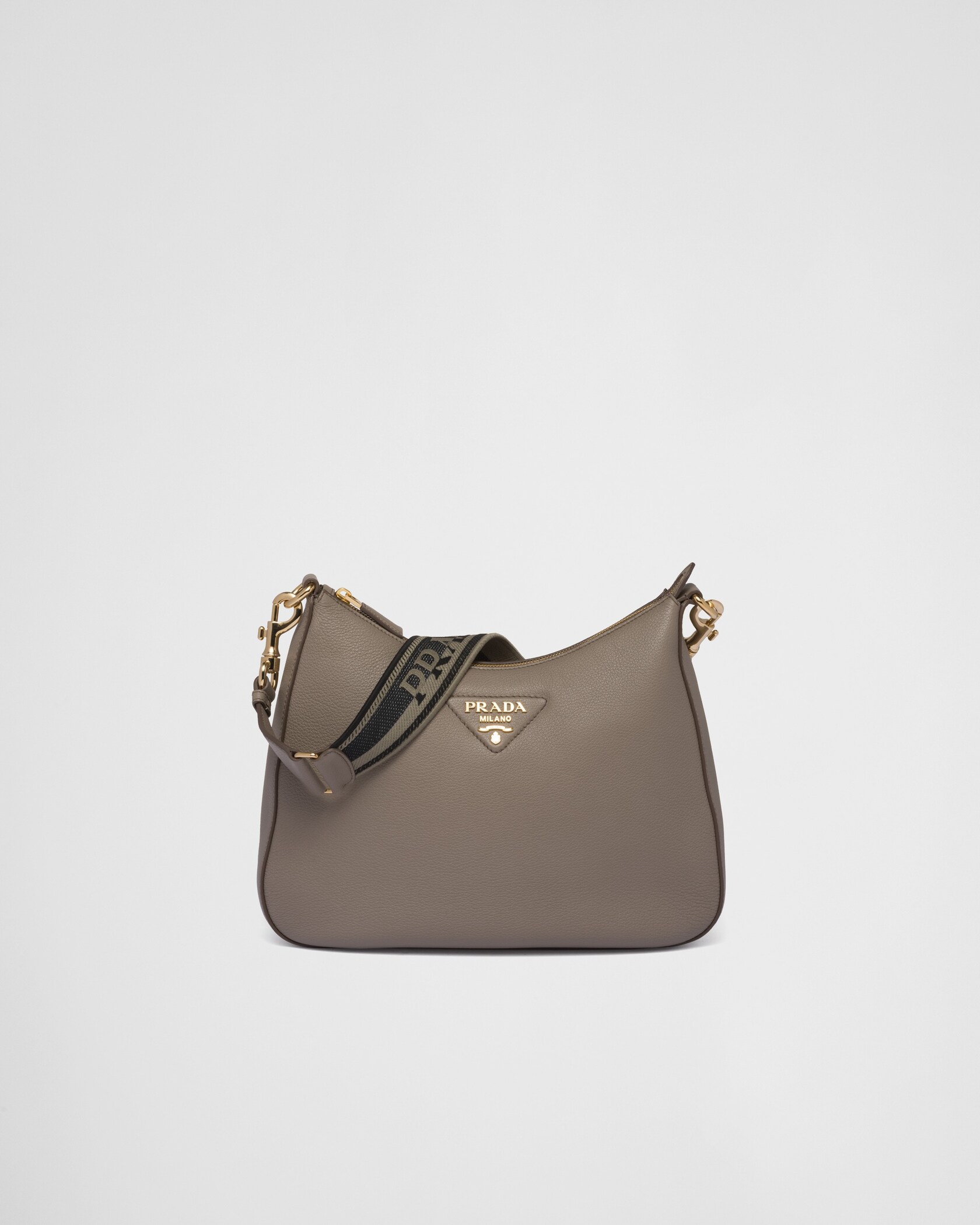 Clay Grey Leather Bag PRADA