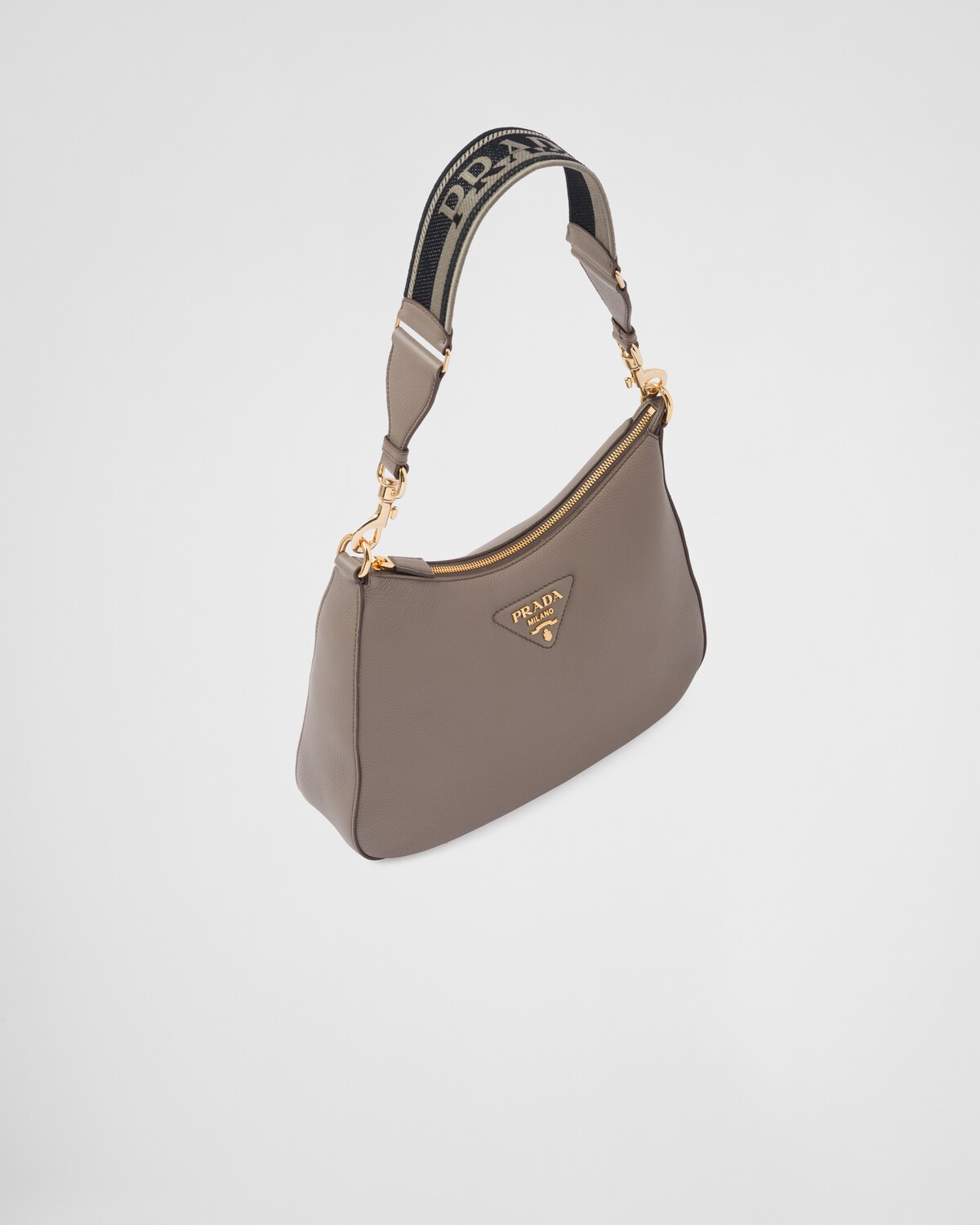 Clay Grey Leather Bag PRADA