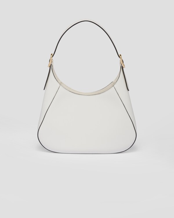 White Leather Shoulder Bag PRADA