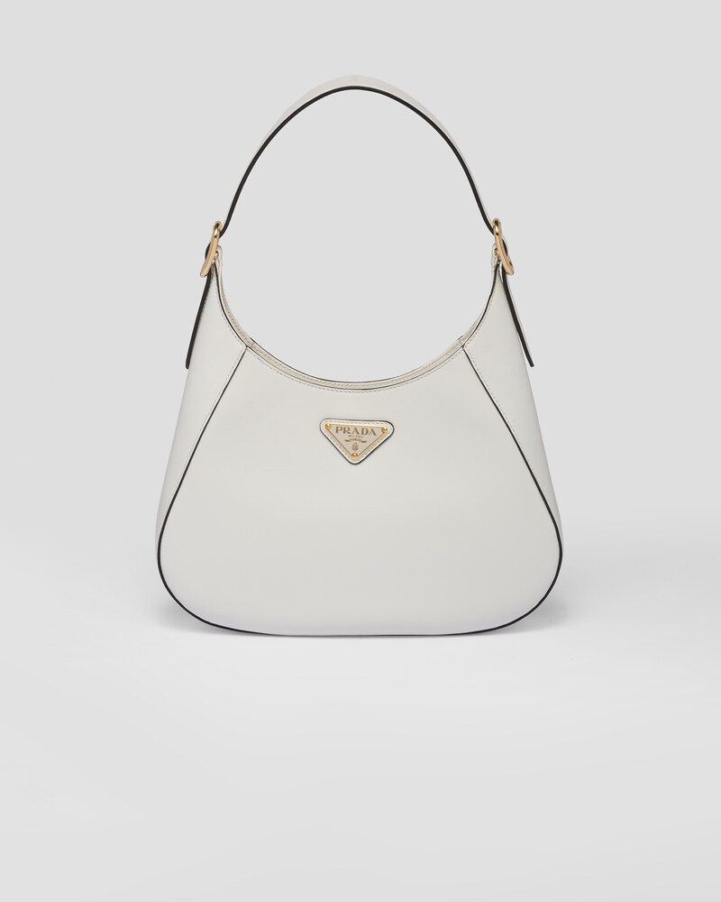 White Leather Shoulder Bag PRADA