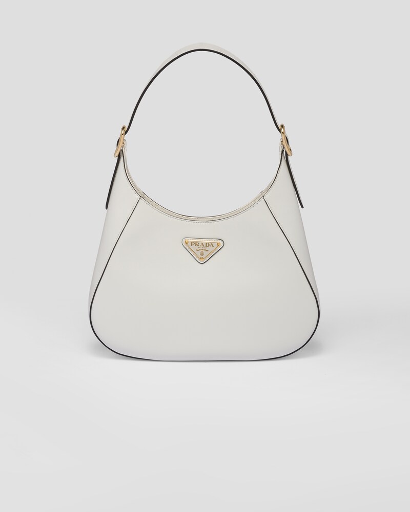 White Leather Shoulder Bag | PRADA