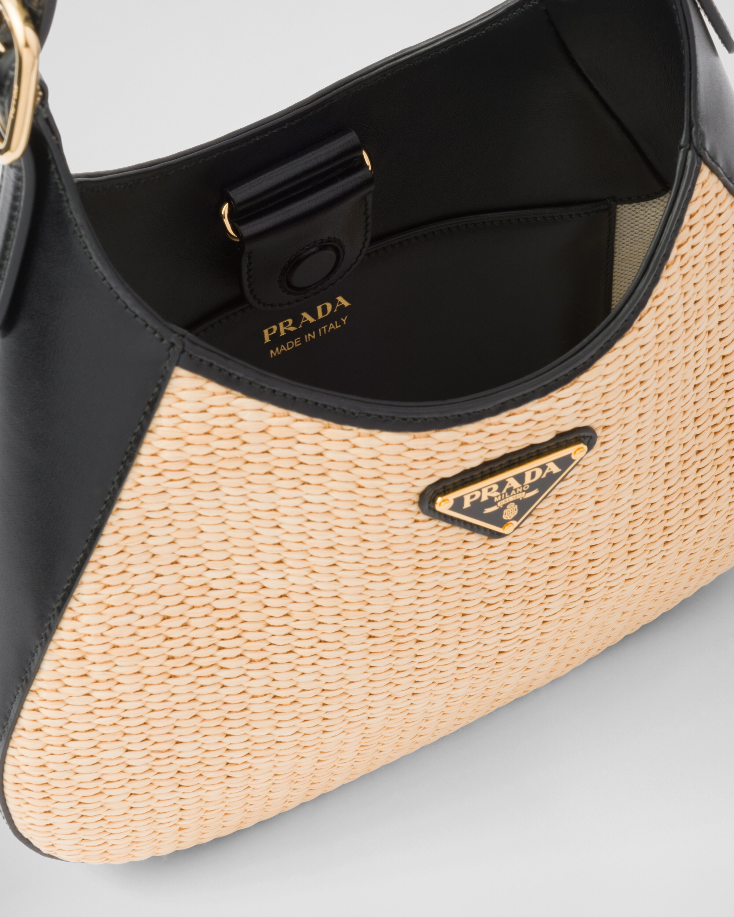 Prada Fabric and leather shoulder bag 5