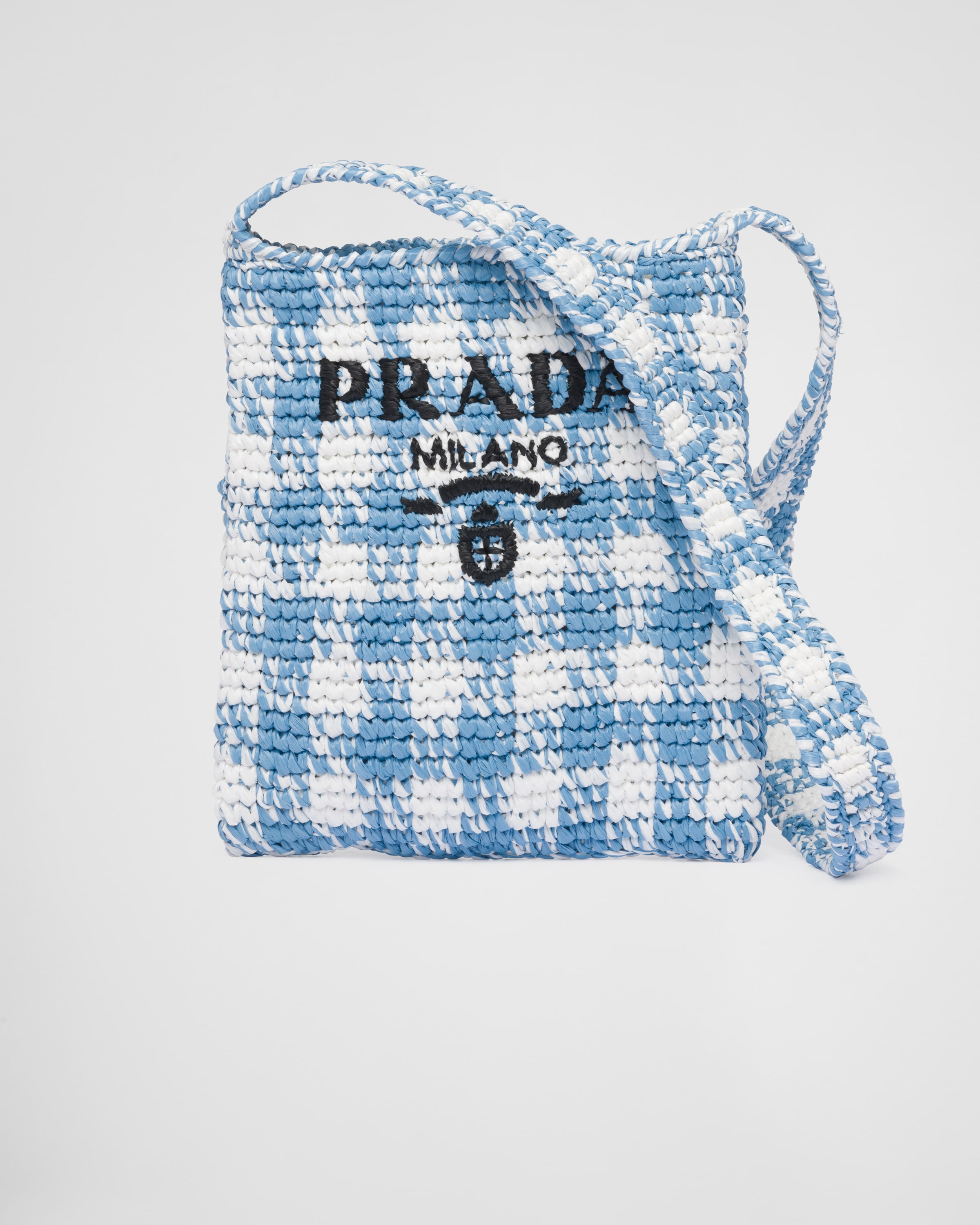 Prada blue and white bag new arrivals
