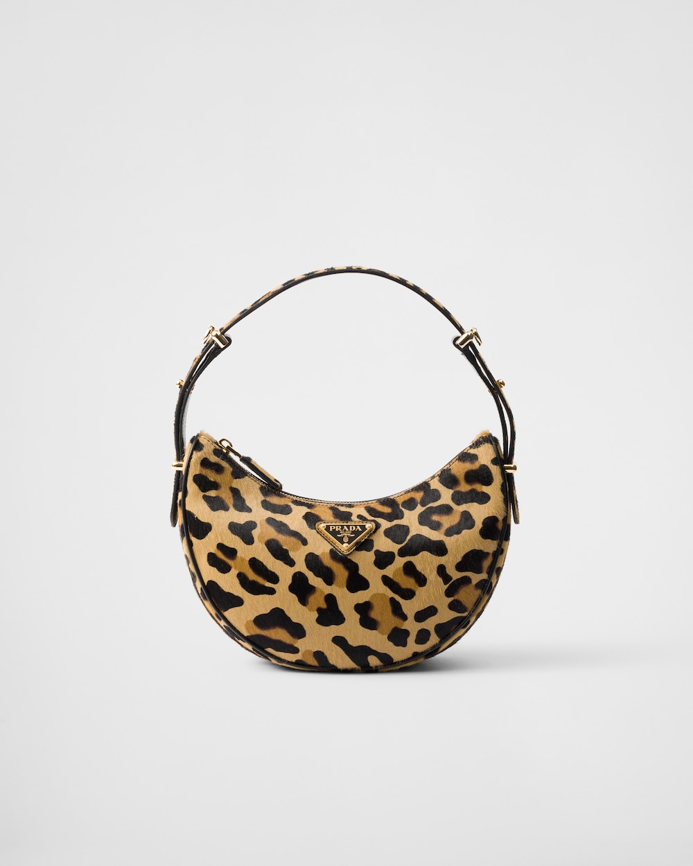 Prada Arque Printed Leather Shoulder Bag