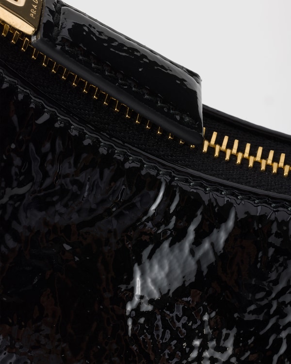 Prada Arqué naplak patent leather shoulder bag Prada Arqué naplak patent leather shoulder bag