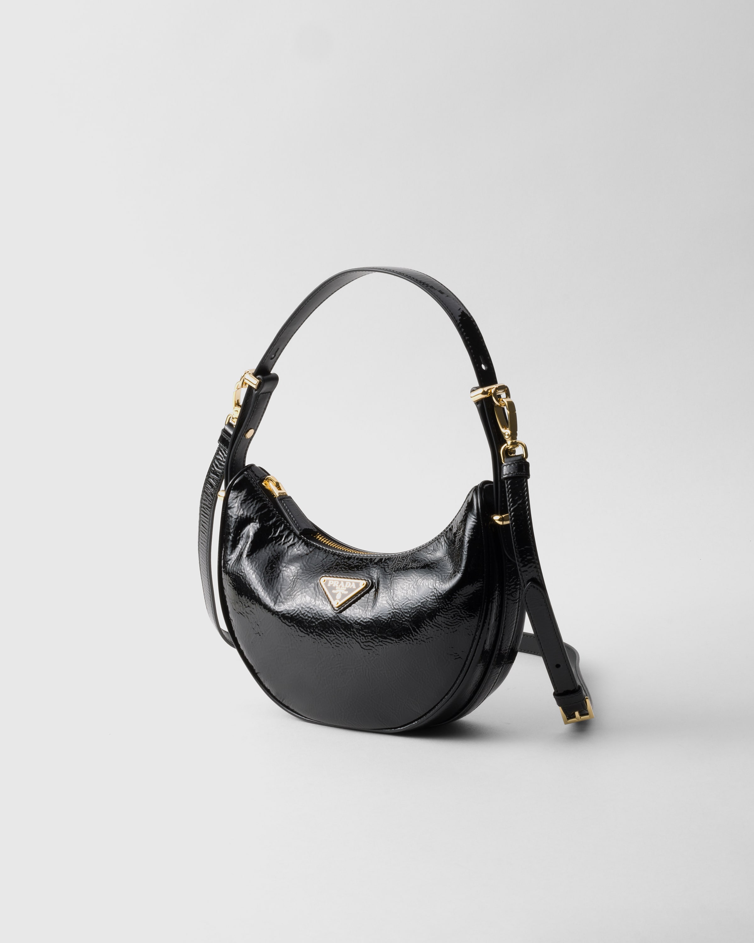 PRADA PRADA ARQUÉ SCHULTERTASCHE AUS NAPLAK-LACKLEDER
