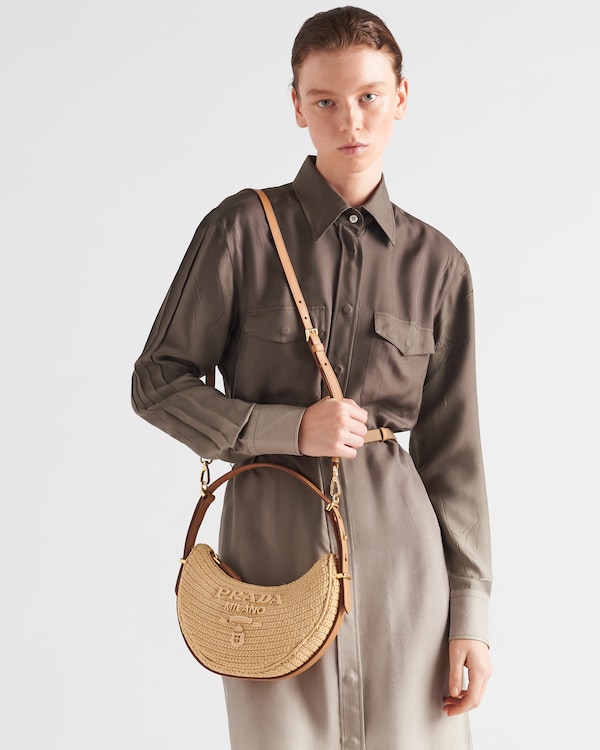 Prada Arqué crochet shoulder bag - Natural Prada Arqué crochet shoulder bag - Natural