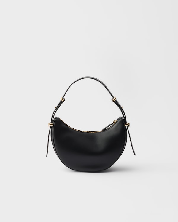 Prada Arqué mini leather shoulder bag - Black Prada Arqué mini leather shoulder bag - Black