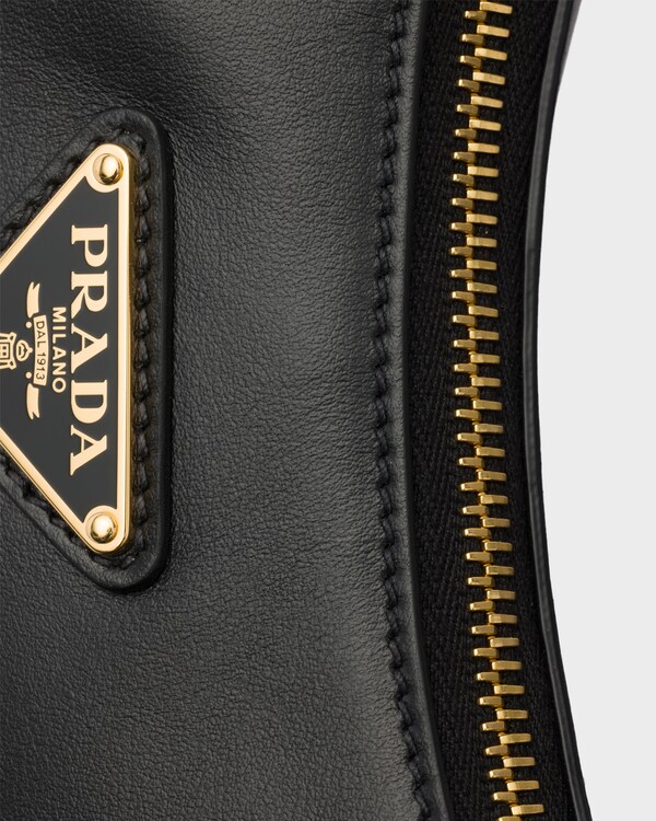 Prada Arqué mini leather shoulder bag - Black Prada Arqué mini leather shoulder bag - Black