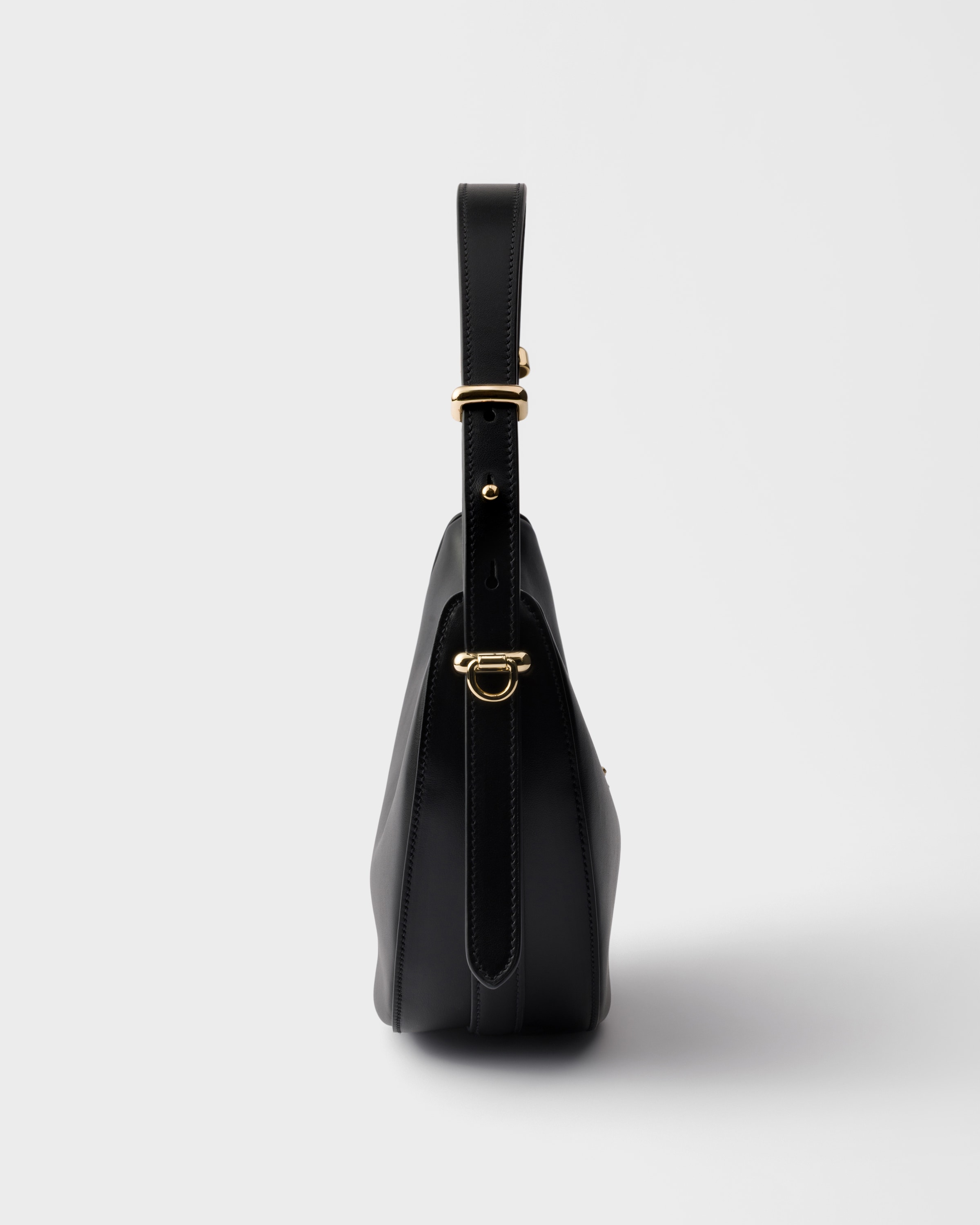 Black Prada Arqué mini leather shoulder bag | PRADA - Hong Kong