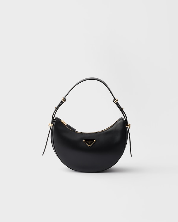 Prada Arqué mini leather shoulder bag - Black Prada Arqué mini leather shoulder bag - Black