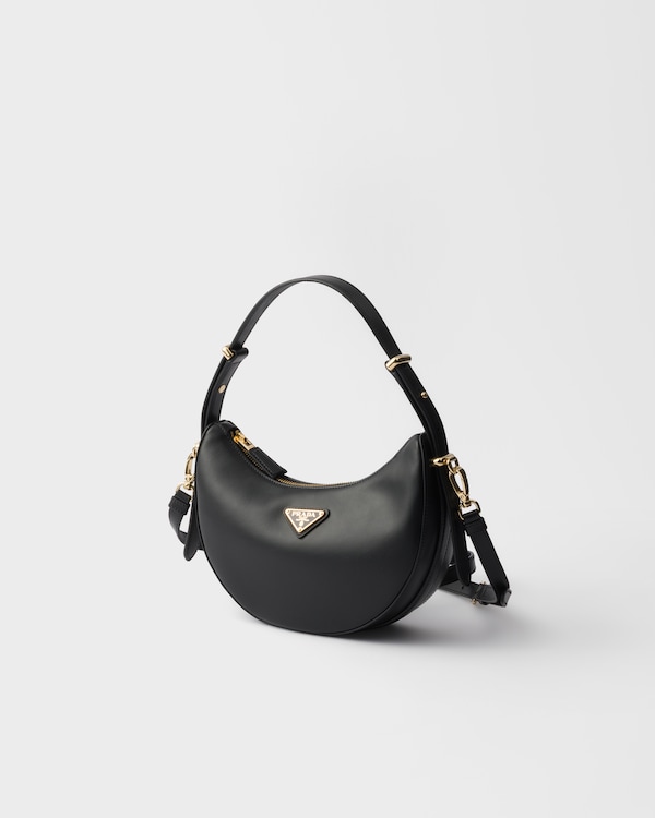 Prada Arqué mini leather shoulder bag - Black Prada Arqué mini leather shoulder bag - Black