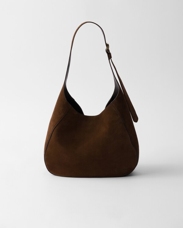 Medium suede shoulder bag - Cocoa Brown Medium suede shoulder bag - Cocoa Brown