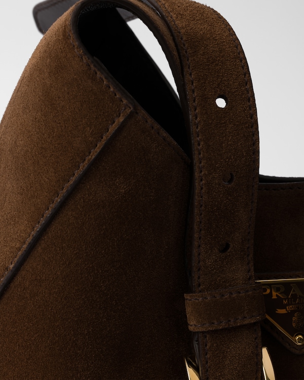 Medium suede shoulder bag - Cocoa Brown Medium suede shoulder bag - Cocoa Brown