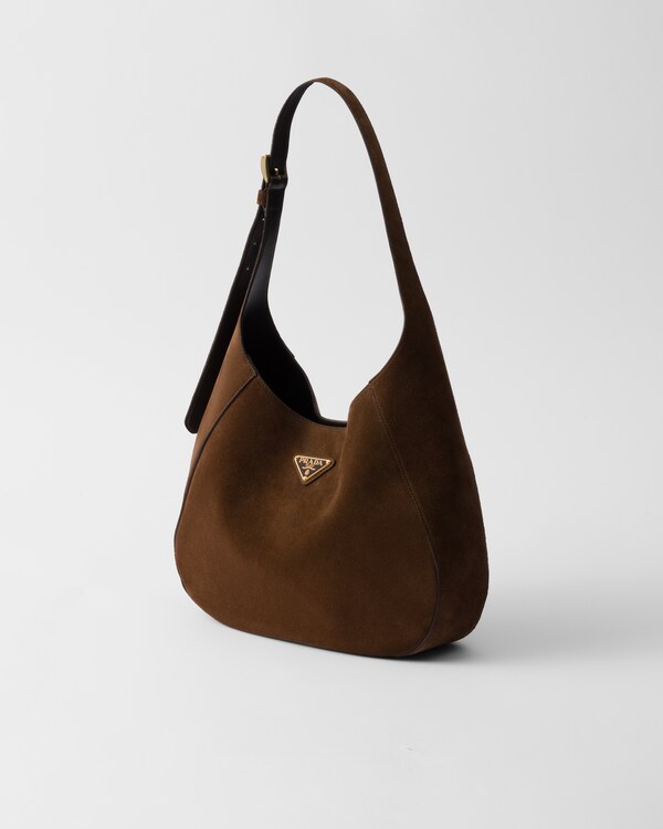 Medium suede shoulder bag - Cocoa Brown Medium suede shoulder bag - Cocoa Brown