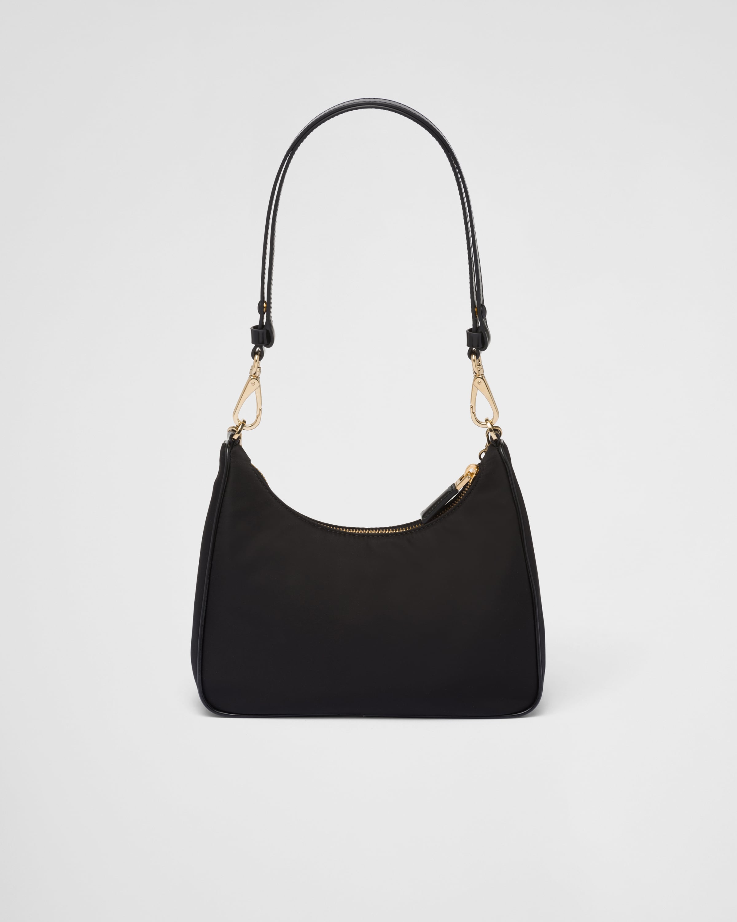Black Re nylon And Brushed Leather Mini bag PRADA