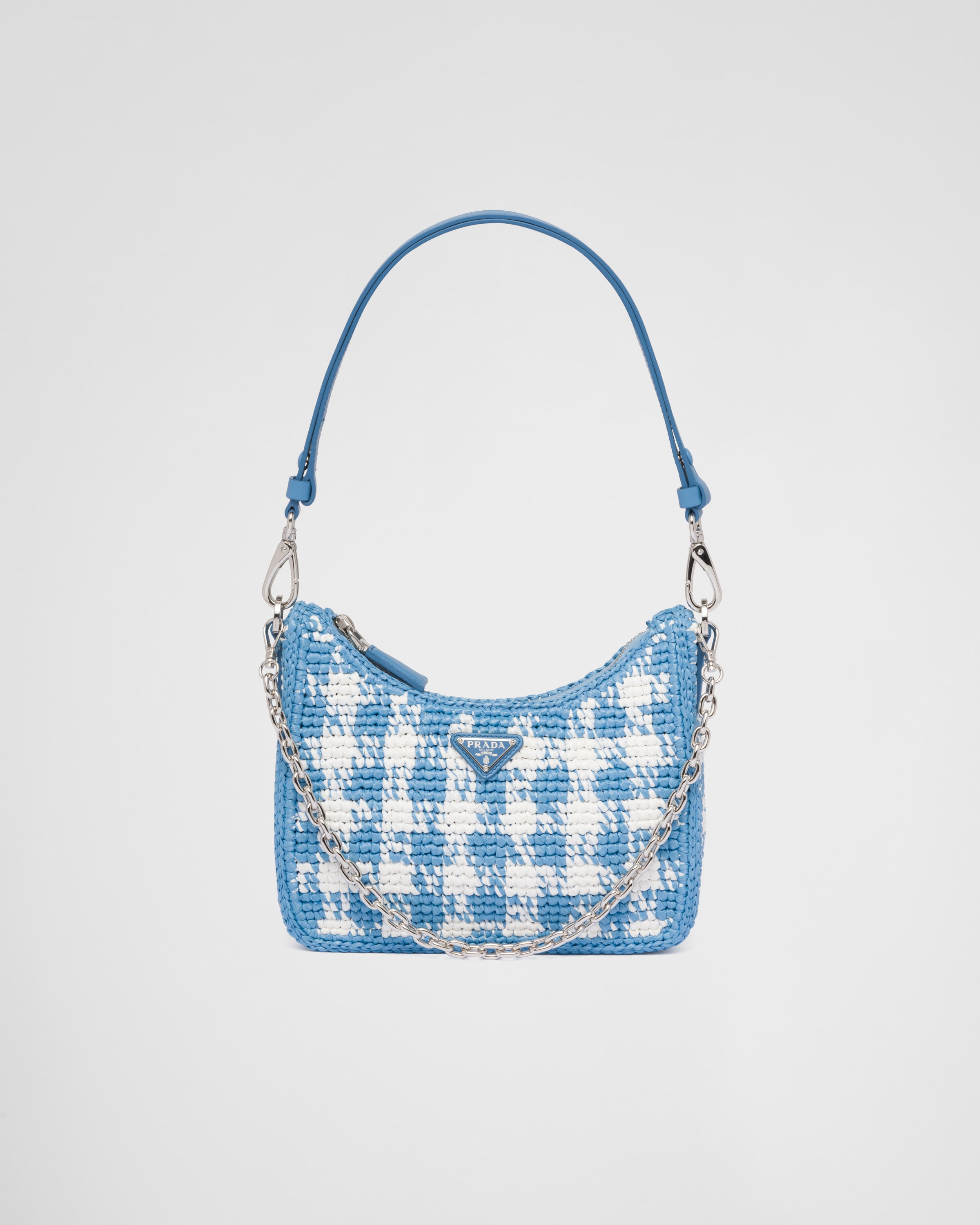Prada blue and white bag new arrivals