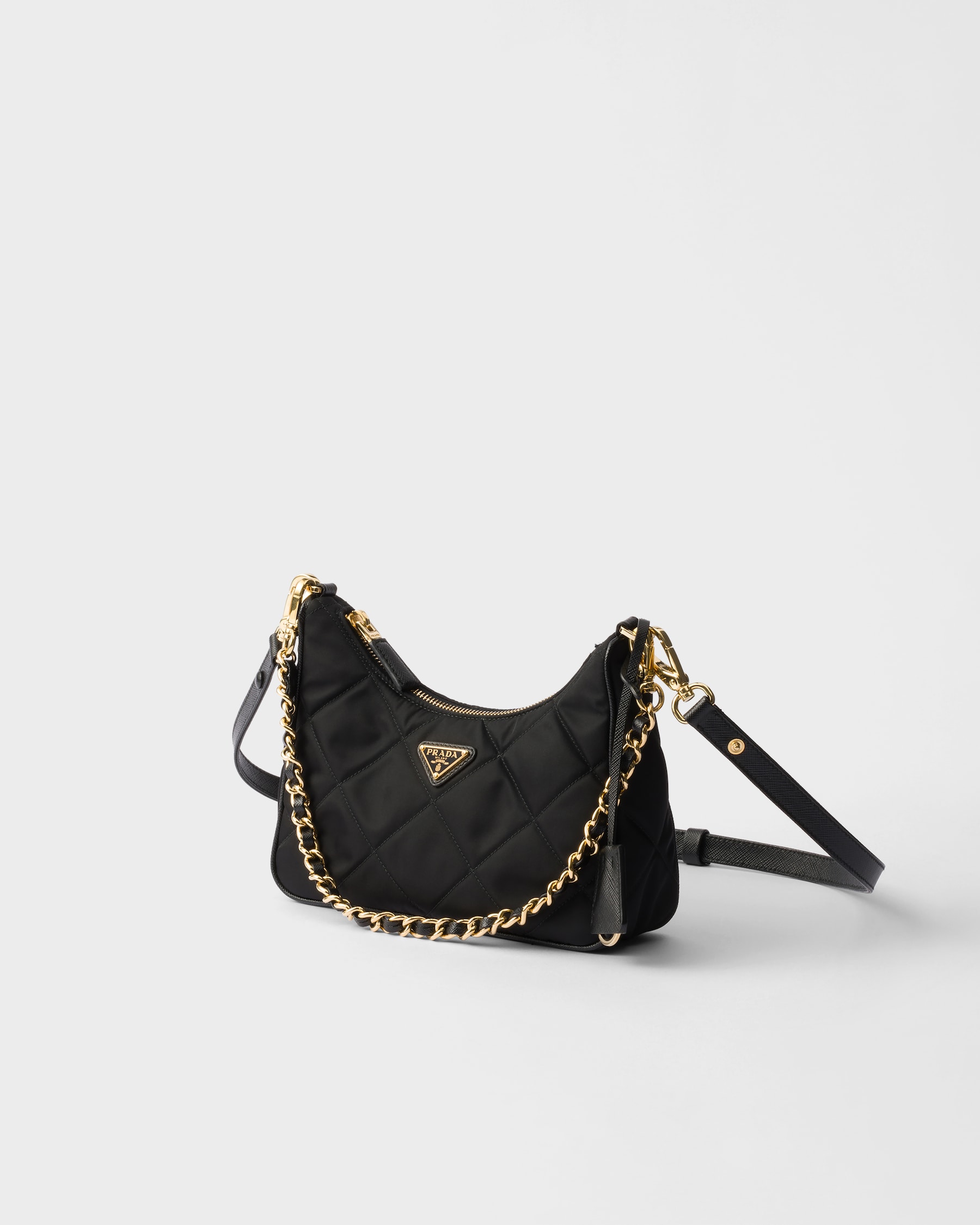 Black Prada Reedition 1995 Chaîne Renylon Minibag PRADA