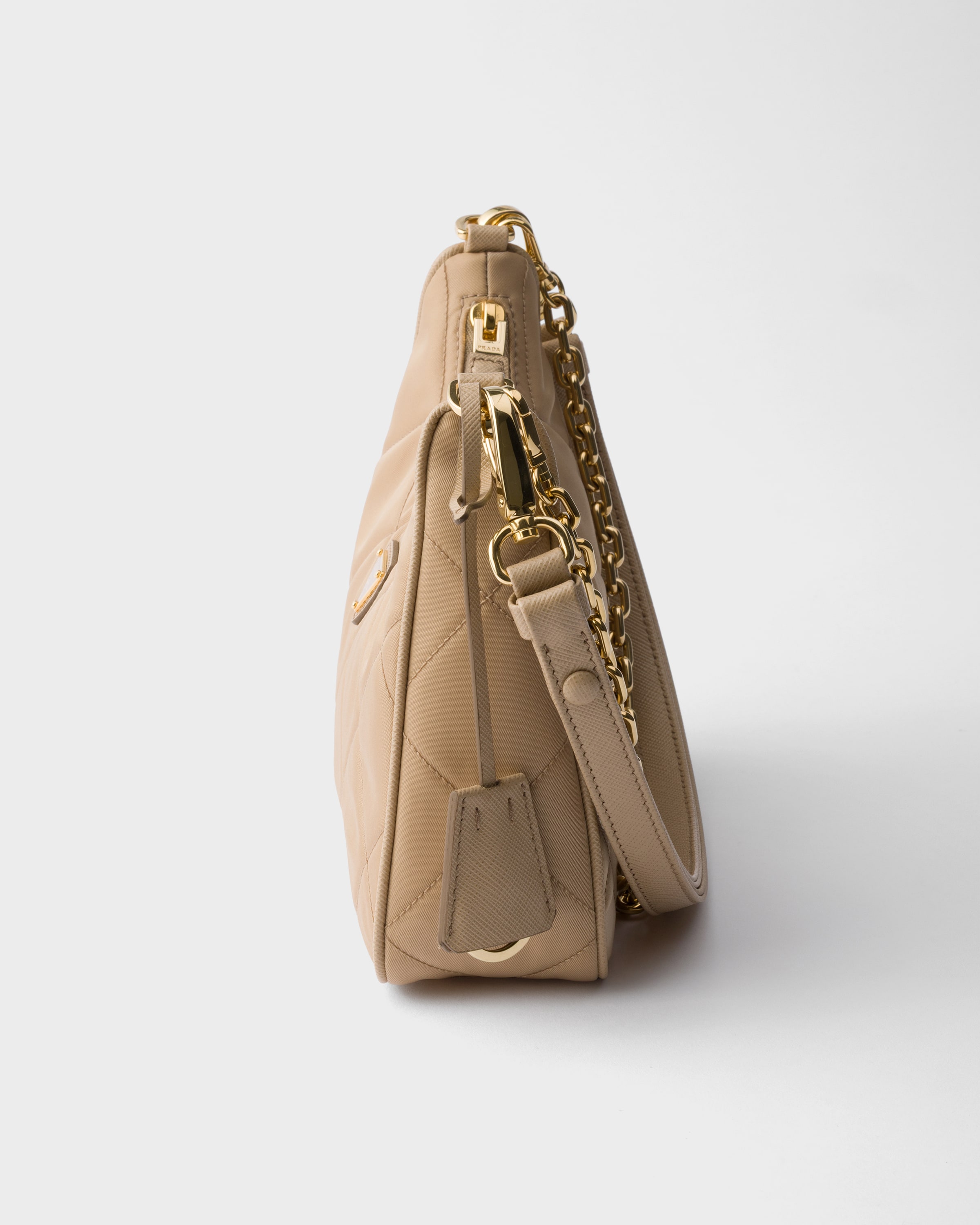 Camel Brown Prada Re-Edition quilted Re-Nylon mini-bag | PRADA