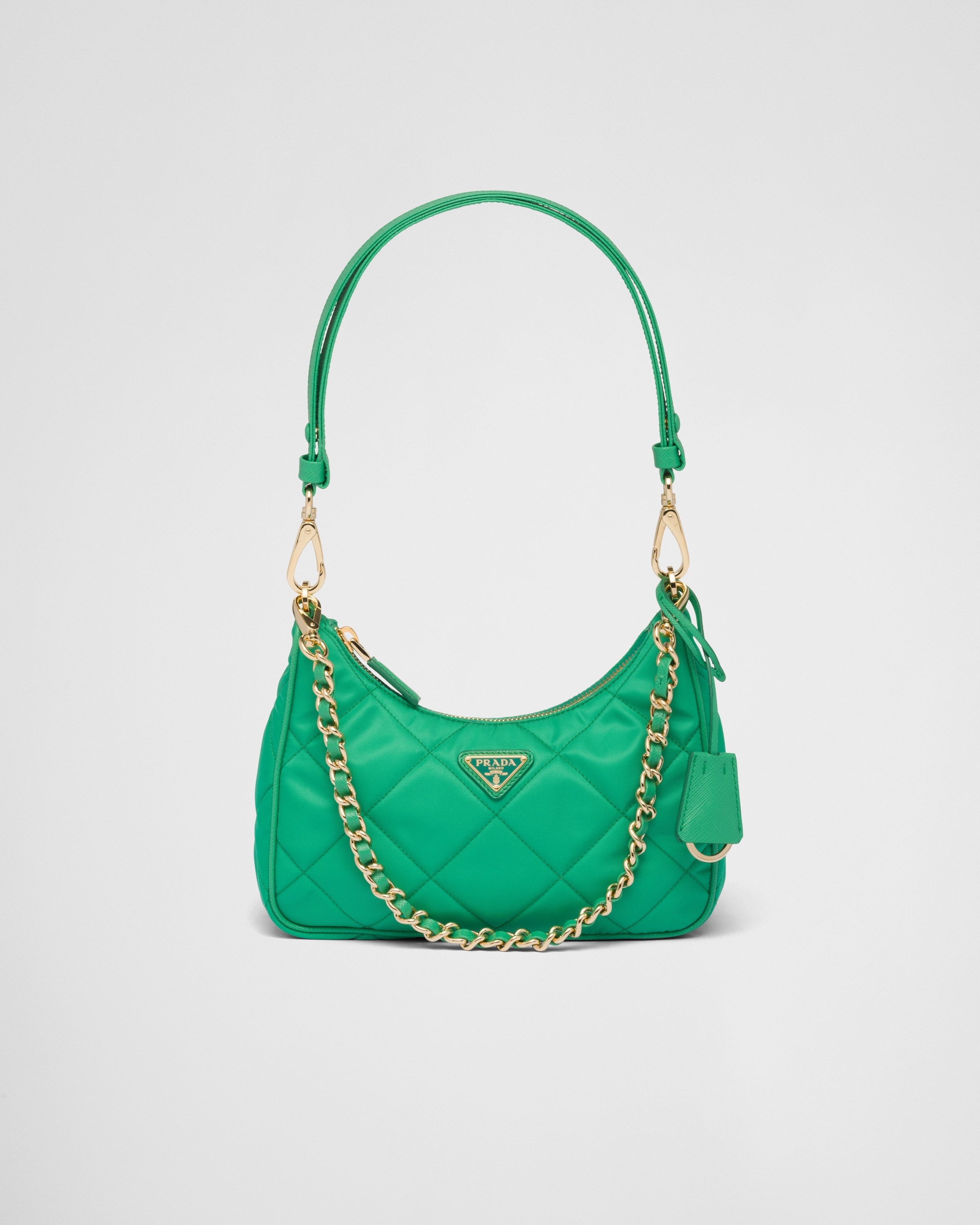 Mint Green Prada Re edition 1995 Cha ne Re nylon Mini bag PRADA
