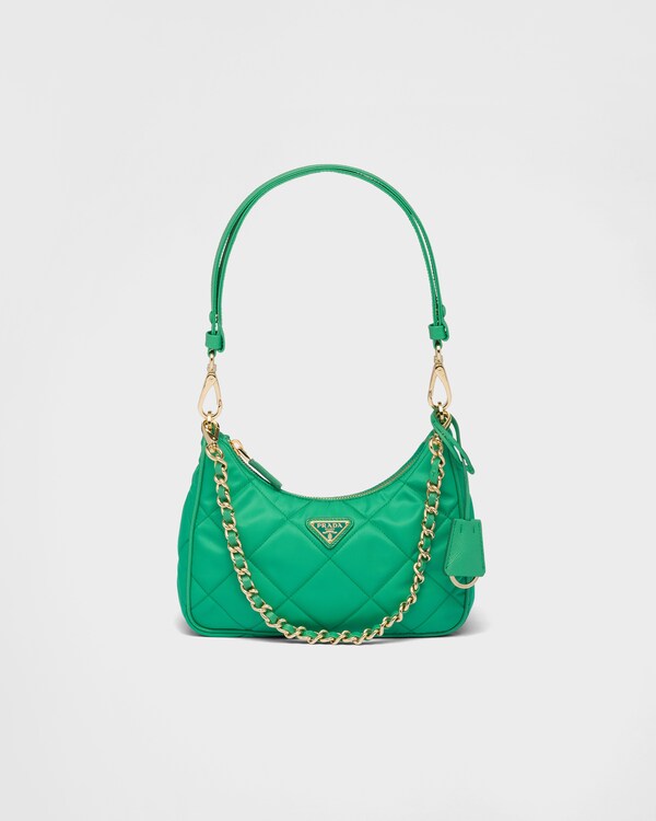 Mint Green Prada Reedition 1995 Chaîne Renylon Minibag PRADA