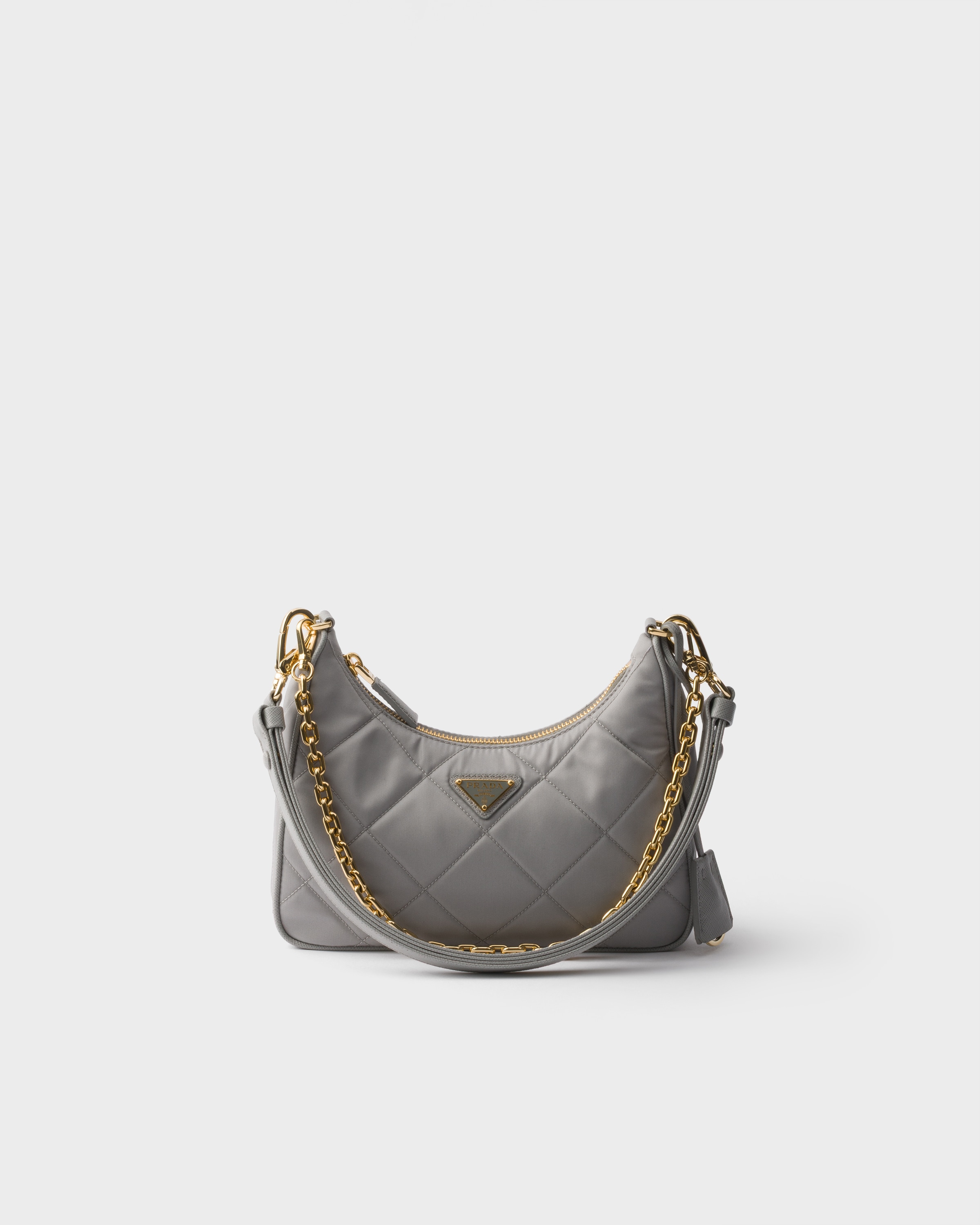 Cloudy Gray Prada Re-Edition quilted Re-Nylon mini-bag | PRADA