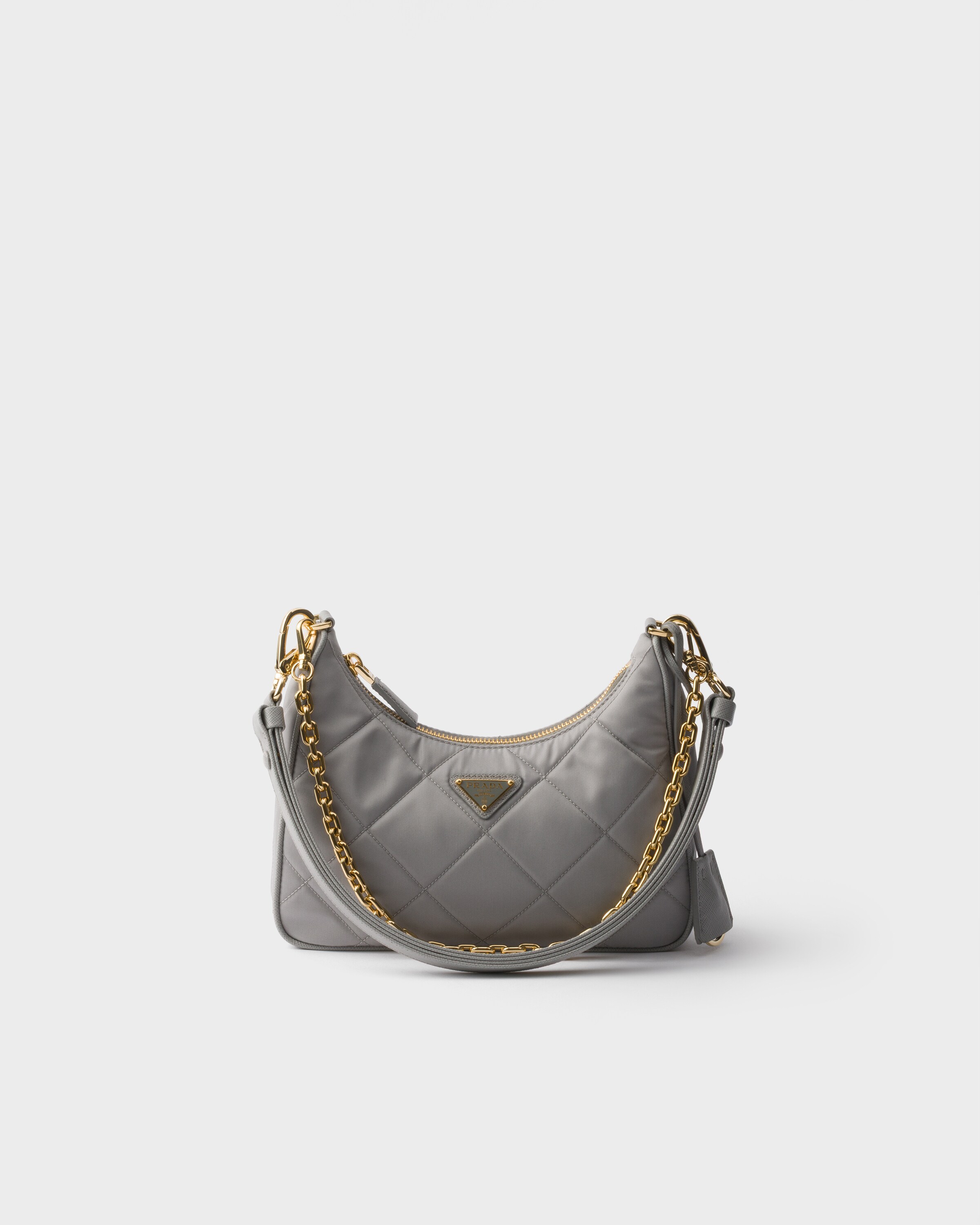 Prada Re-edition Quilted Re-nylon Mini-bag, Woman, Cloudy Gray