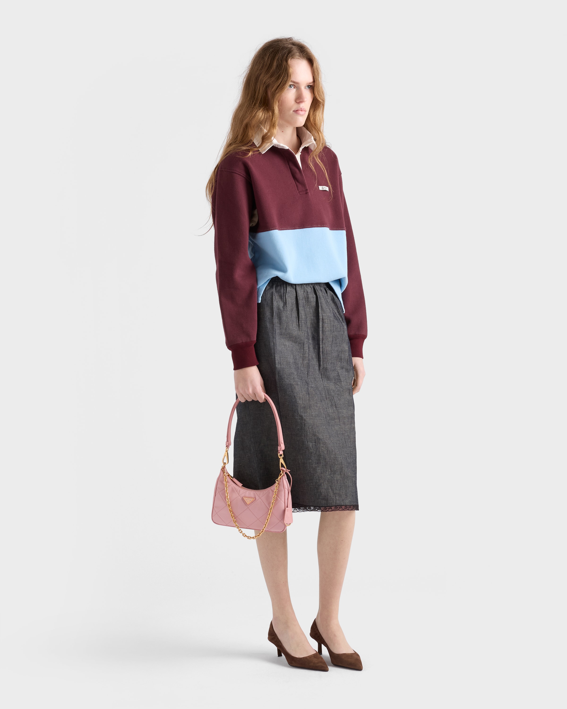 Peach Prada Re-Edition quilted Re-Nylon mini-bag | PRADA - United