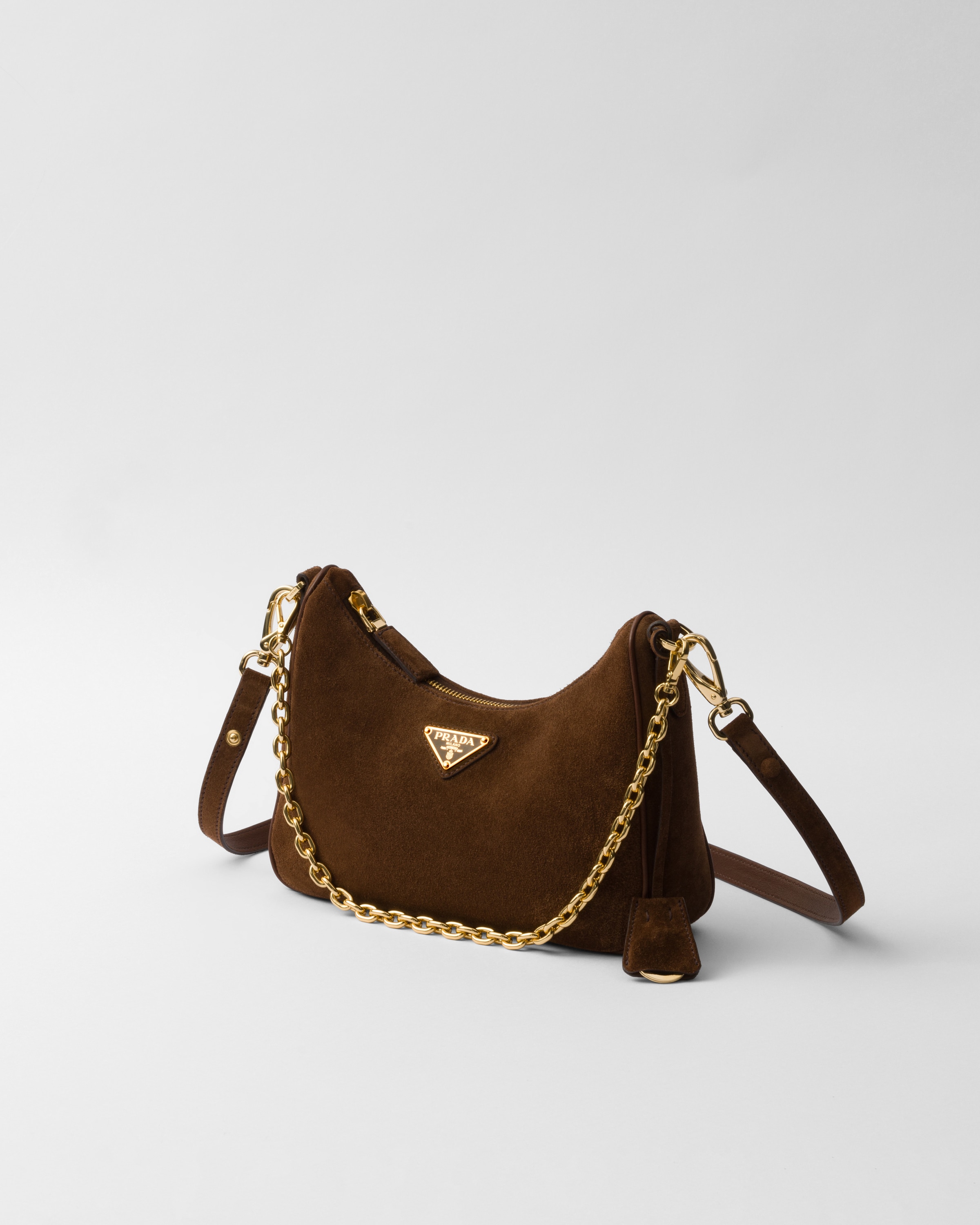 Cocoa Brown Prada Re edition Suede Mini bag PRADA