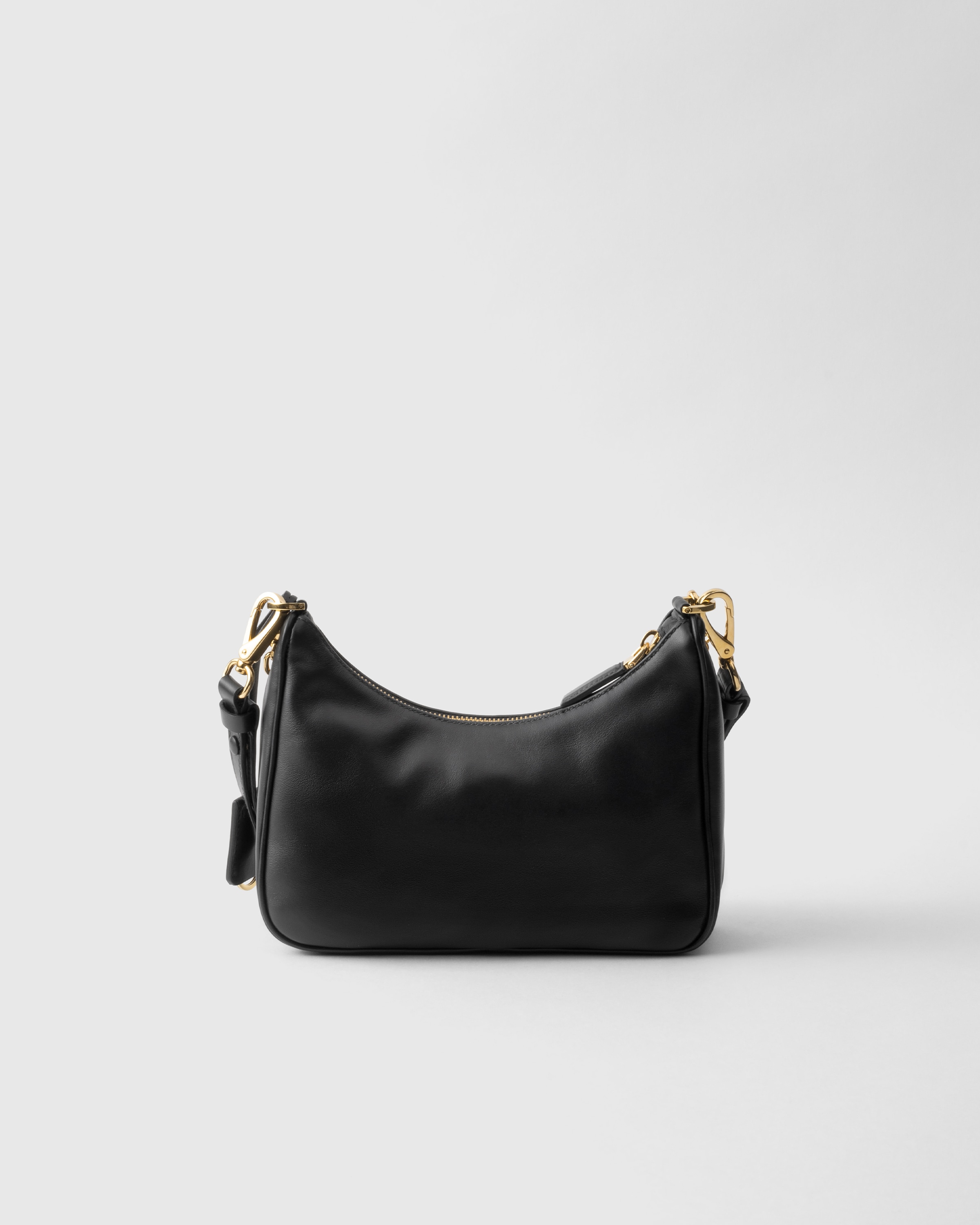 Black Prada Re-Edition leather mini-bag | PRADA
