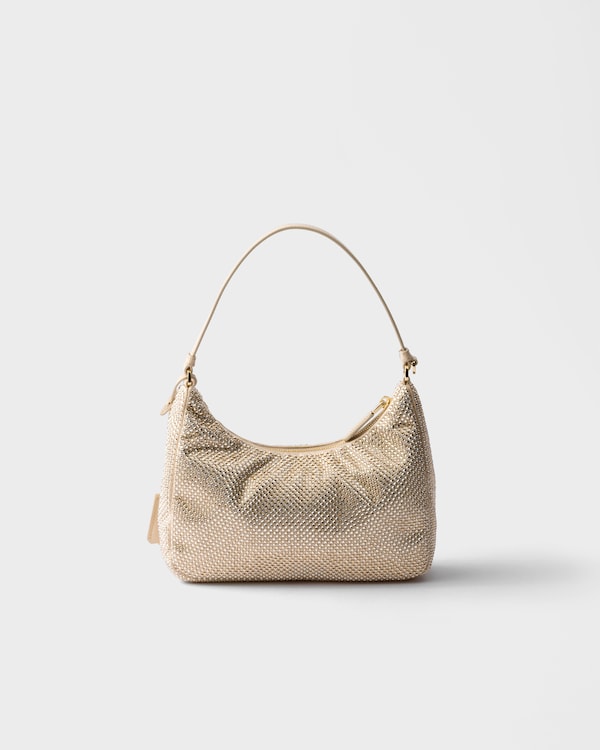 Prada Re-Edition 2005 mini crystal-studded satin bag Prada Re-Edition 2005 mini crystal-studded satin bag