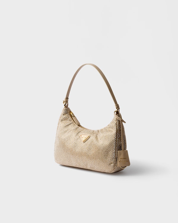 Prada Re-Edition 2005 mini crystal-studded satin bag Prada Re-Edition 2005 mini crystal-studded satin bag