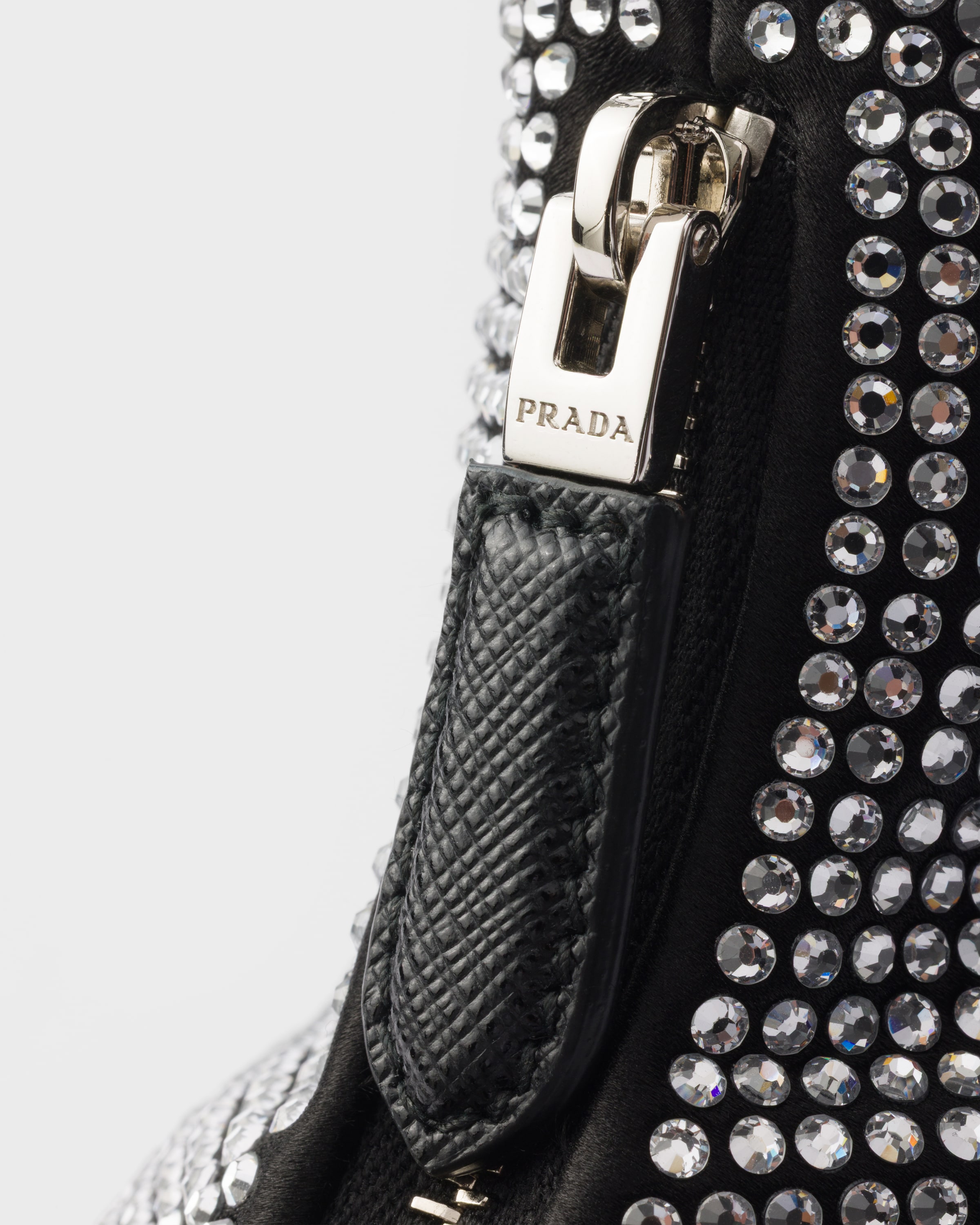 Prada Re-Edition 2005 mini crystal-studded satin bag