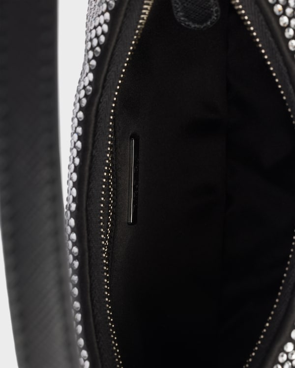 Prada Re-Edition 2005 mini crystal-studded satin bag Prada Re-Edition 2005 mini crystal-studded satin bag