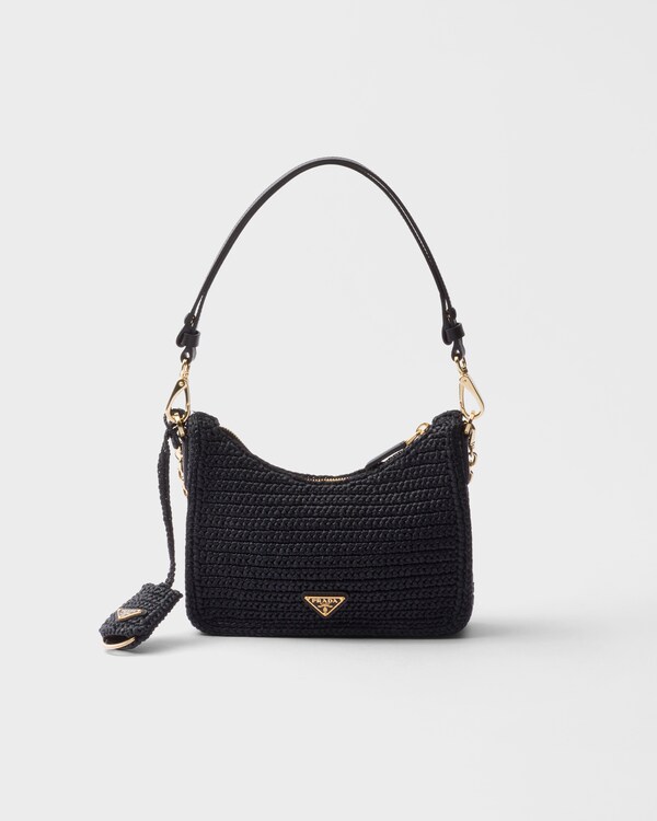 حقيبة صغيرة كروشيه Prada Re-Edition - أسود حقيبة صغيرة كروشيه Prada Re-Edition - أسود