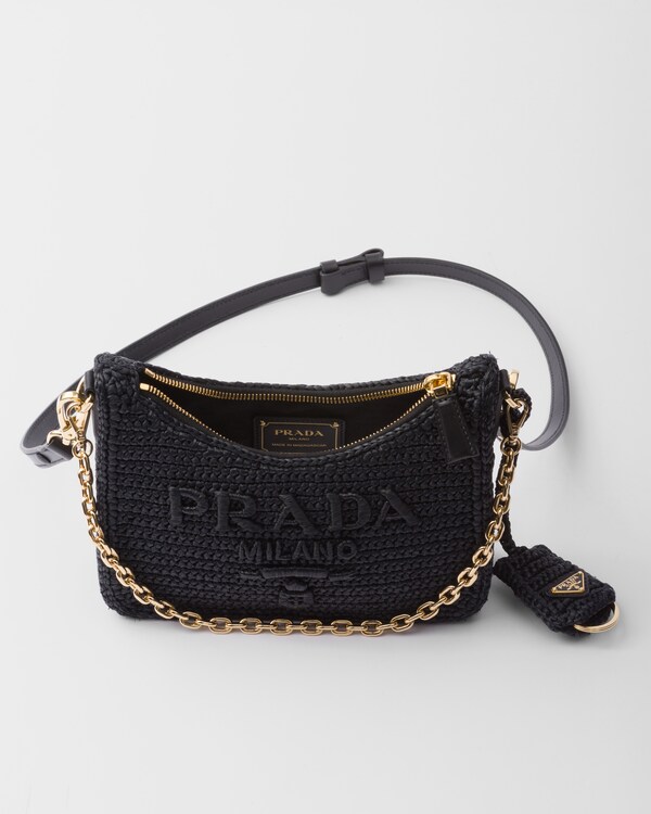 حقيبة صغيرة كروشيه Prada Re-Edition - أسود حقيبة صغيرة كروشيه Prada Re-Edition - أسود
