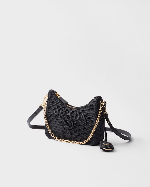 حقيبة صغيرة كروشيه Prada Re-Edition - أسود حقيبة صغيرة كروشيه Prada Re-Edition - أسود