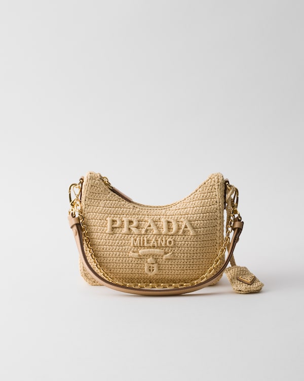 Natural Crochet mini-pouch | PRADA
