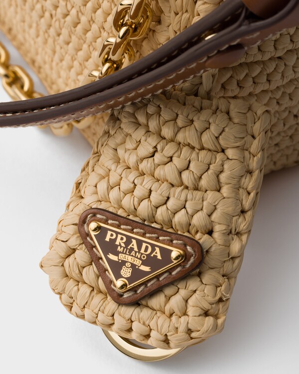 Prada Re-Edition mini crochet bag - Beige/Cognac Prada Re-Edition mini crochet bag - Beige/Cognac