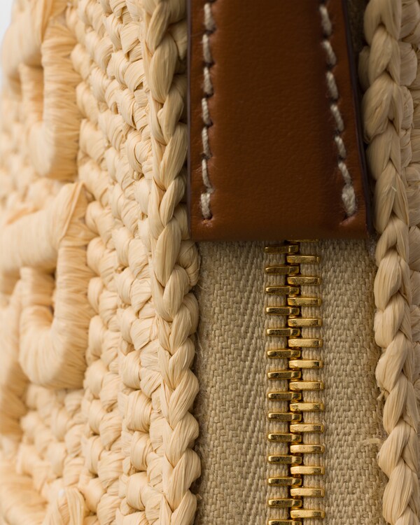 Prada Re-Edition mini crochet bag - Beige/Cognac Prada Re-Edition mini crochet bag - Beige/Cognac