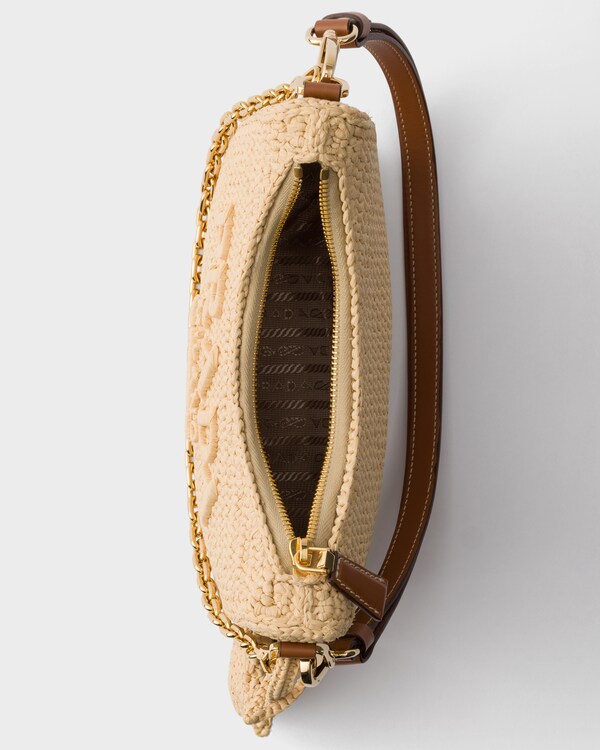 Prada Re-Edition mini crochet bag - Beige/Cognac Prada Re-Edition mini crochet bag - Beige/Cognac
