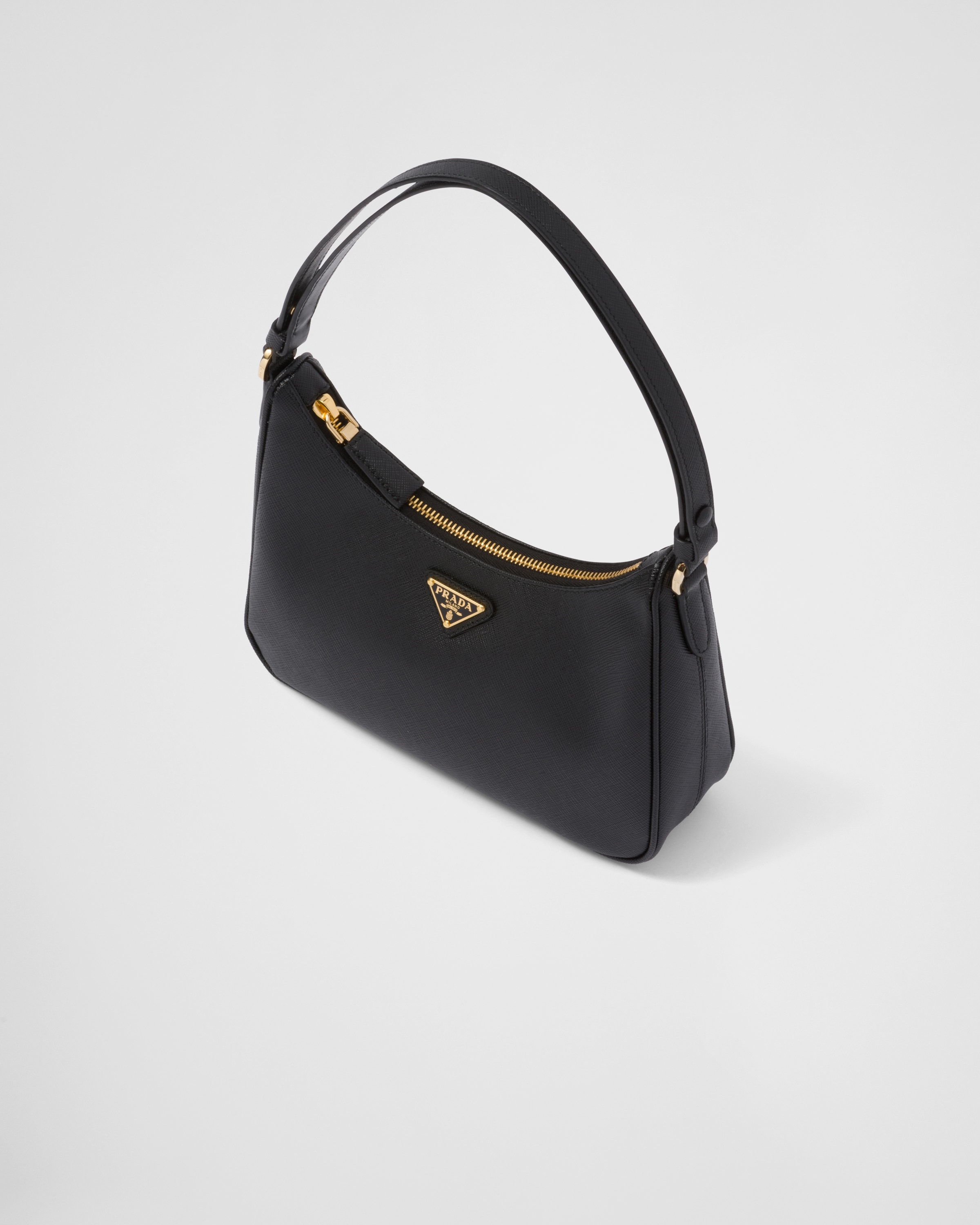 Leather weekend bag Prada Black in Leather - 35894643