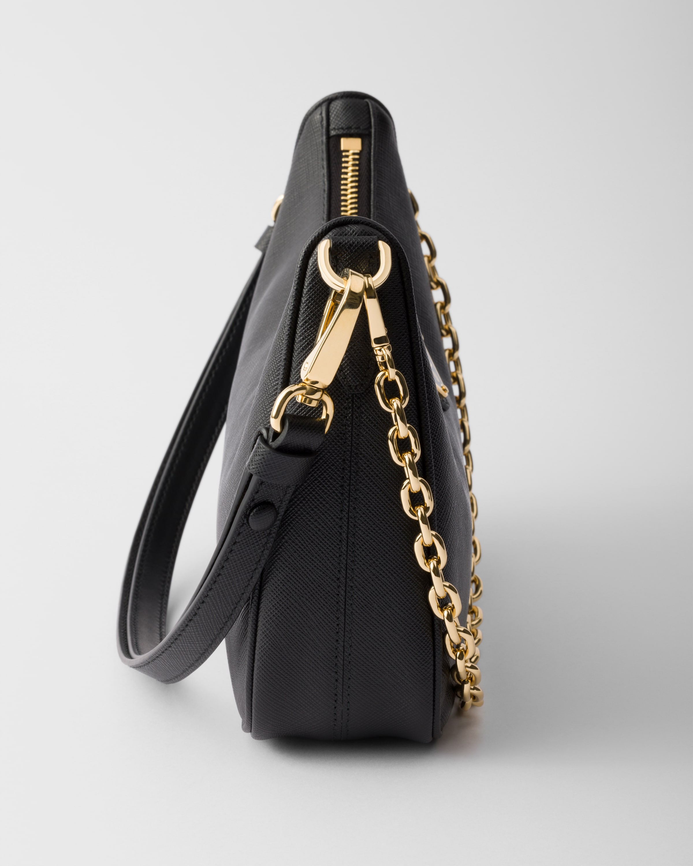 Black Prada Re-Edition Saffiano leather mini-bag | PRADA