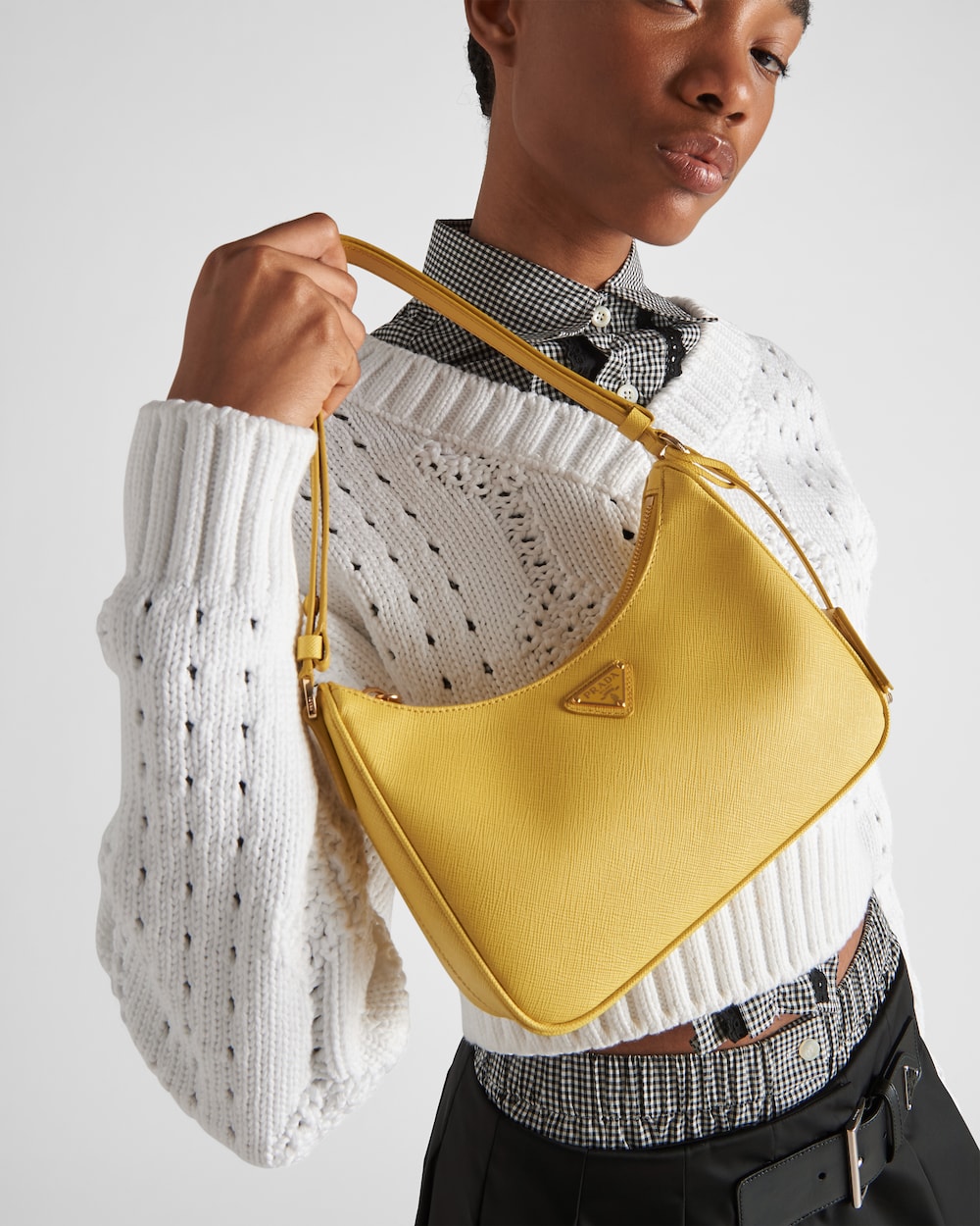 Leather mini bag prada Clearance